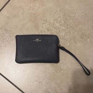 Coach Midnight Black Wristlet